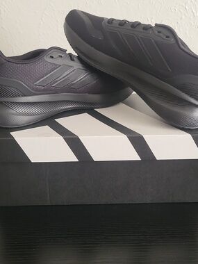 Adidas Men's Runfalcon 5 Triple Black Running Sneakers